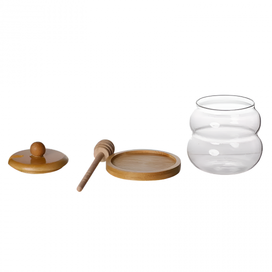 Glass Honey Jar